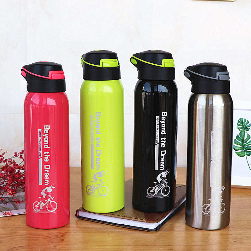 500ml Vacuum Insulated Water Bottle | Stainless Steel Sport & Cycling Flask