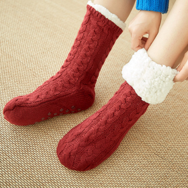 Extra Thick Thermal Slipper Socks | Cozy Acrylic Winter Floor Socks