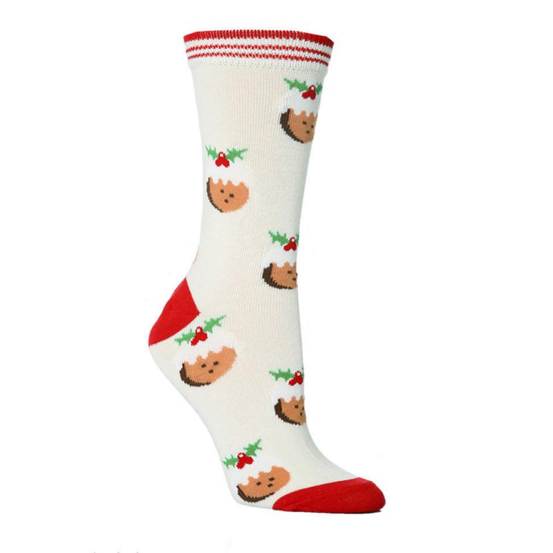 Festive Christmas Cotton Socks | Unisex Holiday Mid-Calf Crew Socks with Stretch Fit