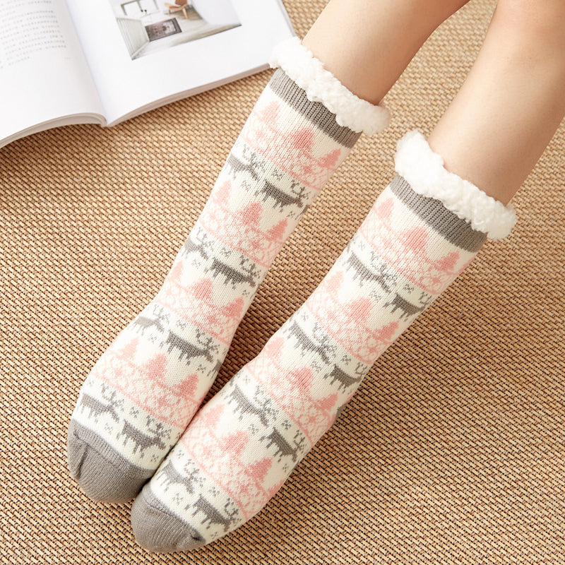 Extra Thick Thermal Slipper Socks | Cozy Acrylic Winter Floor Socks