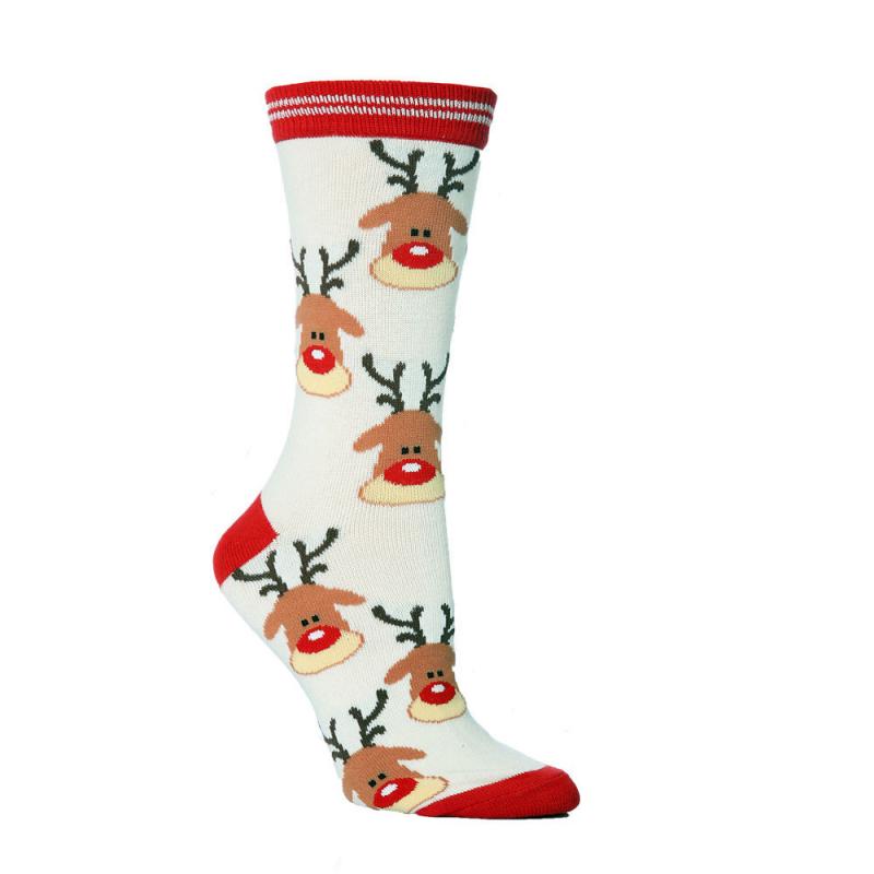 Festive Christmas Cotton Socks | Unisex Holiday Mid-Calf Crew Socks with Stretch Fit