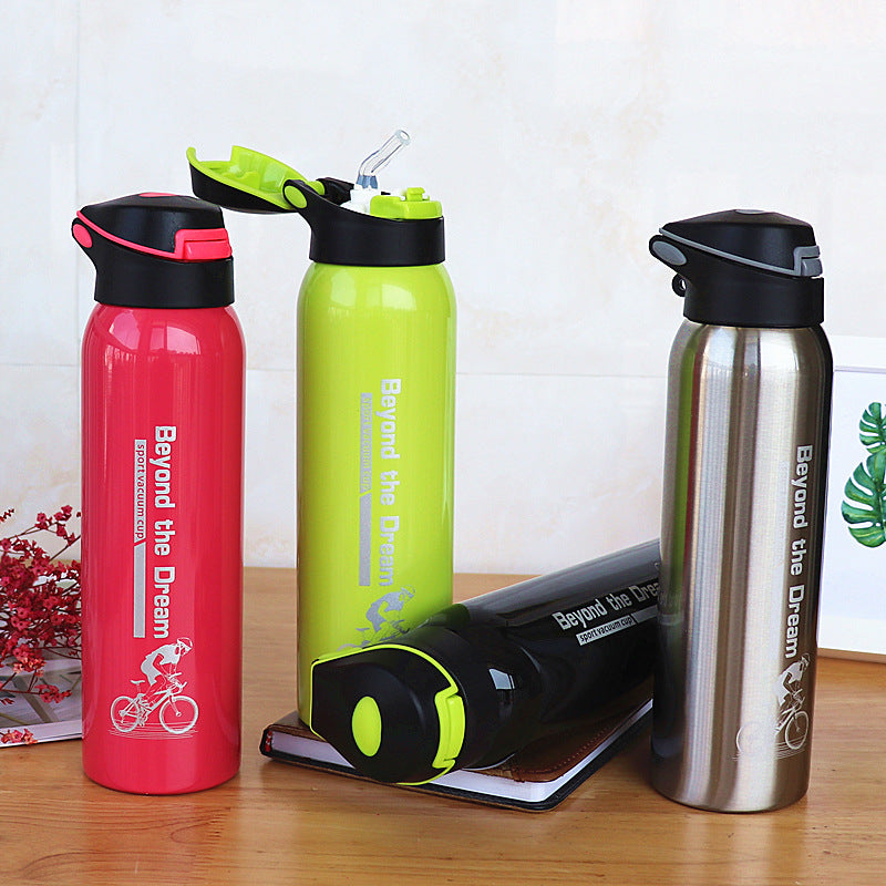 500ml Vacuum Insulated Water Bottle | Stainless Steel Sport & Cycling Flask